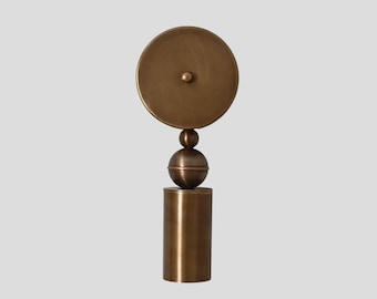 Handmade Brass Cylinder Wall Sconce - Mid-Century Modern Light