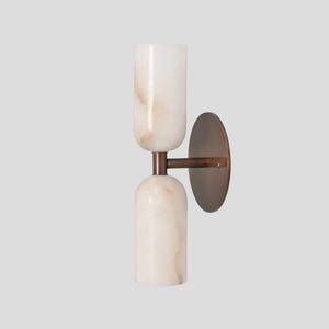 Mid century sputnik style alabaster wall light