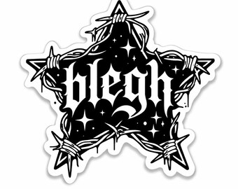 Blegh metal alt sticker