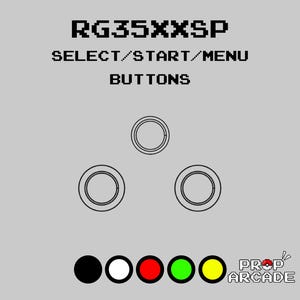 RG35XXSP selectie-/start-/menuknoppen aangepast anbernic