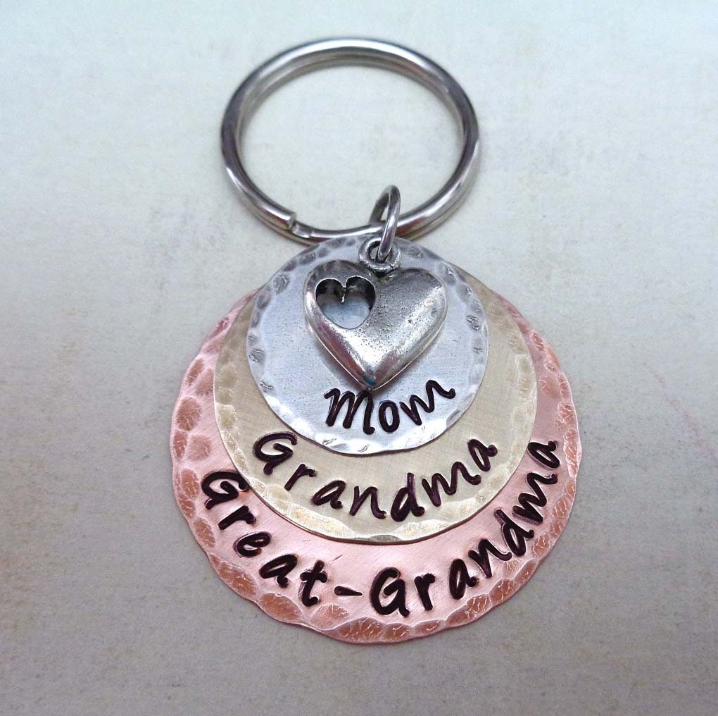 Mom Grandma Great Grandma Keychain Mothers Day Gift