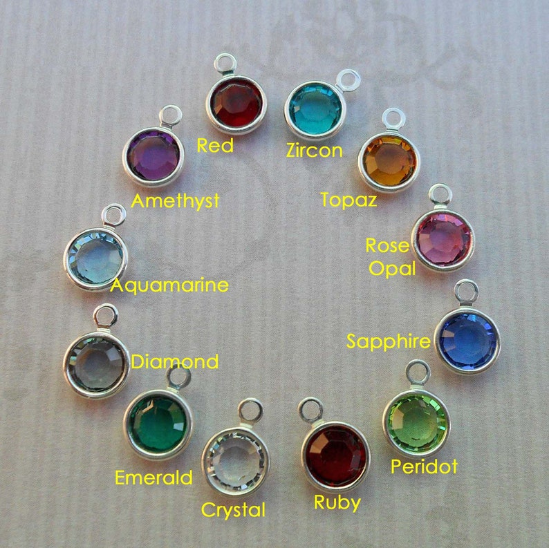 Sterling Silver Personalized Mom Necklace / Mother's Day Jewelry / Custom Names Crystal Birthstones / Gift for Mom image 5