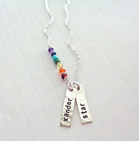 Rainbow Bridge Pet Name Necklace / Personalized Pet Name Memorial Gift / Rainbow Bridge Memorial Dog Cat