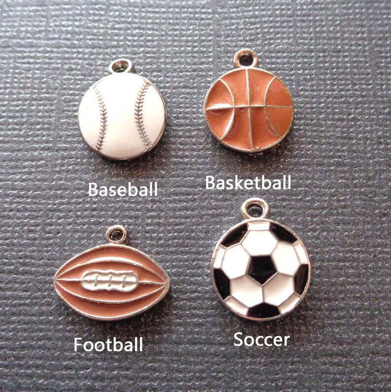 Addon Sport Charm Basketball Soccer Football Charm Sport Etsy