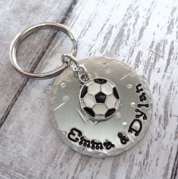 Soccer Keychain - Personalized Dad Father's Day Gift - Sport Keychain Football Soccer Mom - Soccer Team - Soccer Fan Gift