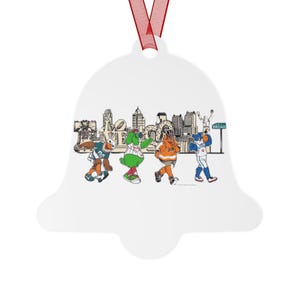 Philadelphia Sports Mascots Christmas Ornament - Featuring All Four Iconic Characters | Festive & Fun Holiday Decoration