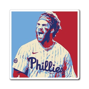 Bryce Harper Magnet | Unique Phillies MLB Collectible | Perfect Gift for Baseball Fans