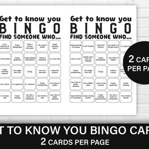 Poznaj nas Bingo