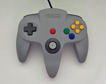 Manette Nintendo 64 | Grise | Joystick reconditionné | Manette officielle N64 (OEM) | Testée et fonctionnelle