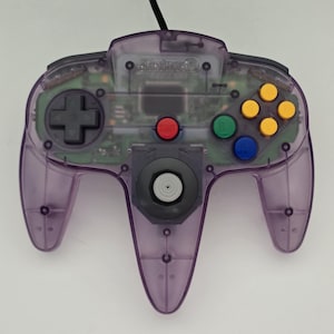 Nintendo 64 Controller | Atomic Purple | Tight Refurbished Joystick | Official OEM N64 Gamepad | Tested & Works