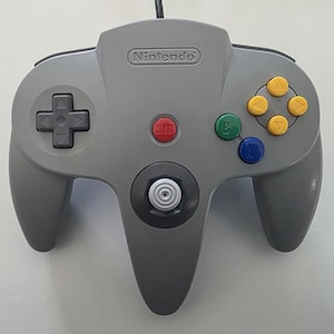 Nintendo 64 Controller | Gray | Tight Refurbished Joystick | Official OEM N64 Gamepad | Tested & Works