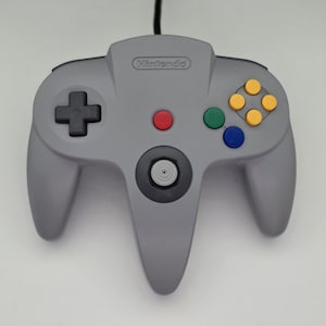 Nintendo 64 Controller | Gray | Tight Refurbished Joystick | Official OEM N64 Gamepad | Tested & Works