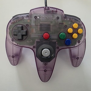Nintendo 64 Controller | Atomic Purple | Tight Refurbished Joystick | Official OEM N64 Gamepad | Tested & Works
