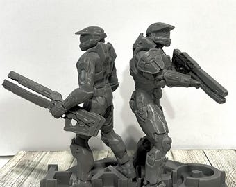 Master Chief, 2 Spartan 117 Figurine - Halo (Resin 3D Print)