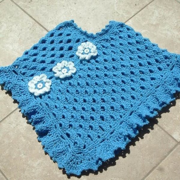 Blue Lagoon CROCHET PONCHO PATTERN