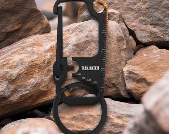 2-Pack Trek Outfit EDC Multi-Tool Keychain: Hex Wrench & Bottle Opener