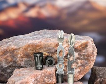 Trek Outfit Fork & Spoon Set with Boot Tips - Compatible with Aluminum Poles