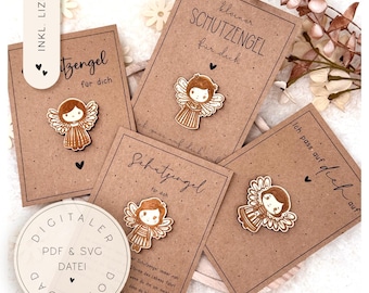 Printable file & SVG | Guardian angel | Small gift | DIY angel card | Printable guardian angel | Printable card | Angel gift | Souvenir