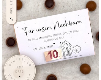Toffifee wrapper | Toffifee gift | Party favor idea | Sweet gift idea | Small token of appreciation | Printable gift template | DIY gift
