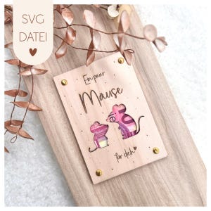 Laserdatei | SVG Datei | Ein paar Mäuse für dich | Geldgeschenk Geburtstag | Sofort Download | Geschenkidee | Kleinigkeit | Geld schenken |