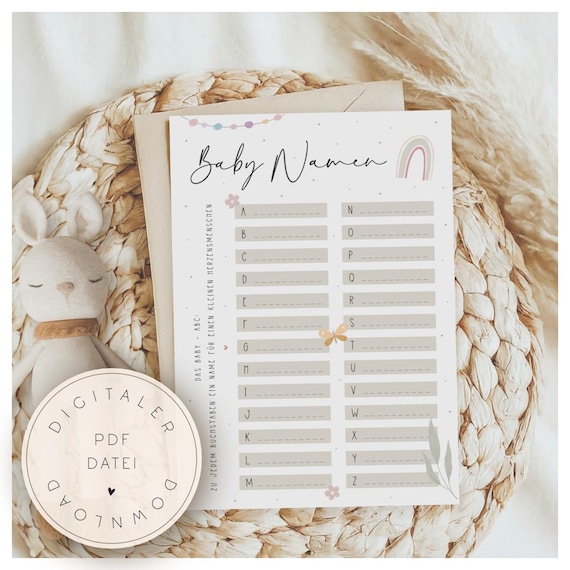 Babyparty | Druckdatei Babyparty | Boho Babyparty | Oh Baby | Spiele zur Babyparty | Baby Shower | Babyparty DIY | Geburt | Werdende Mama |