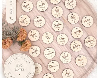 Laser file | SVG file | XXL SET | Gift tags | Instant download | Decorative tags | Commercial license included |
