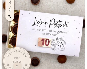 Toffifee wrapper | Toffifee gift | Party favor idea | Sweet gift idea | Small token of appreciation | Printable gift template | DIY gift