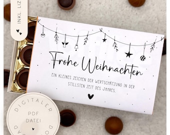 Toffifee wrapper | Toffifee gift | Party favor idea | Sweet gift idea | Small token of appreciation | Printable gift template | DIY gift