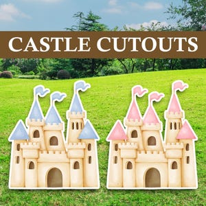 Princess Castle Cutout: Large Coroplast Party Prop
