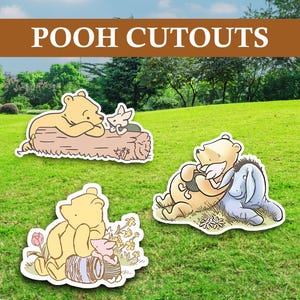 Winnie the pooh cutouts/winnie the pooh signs/winnie the