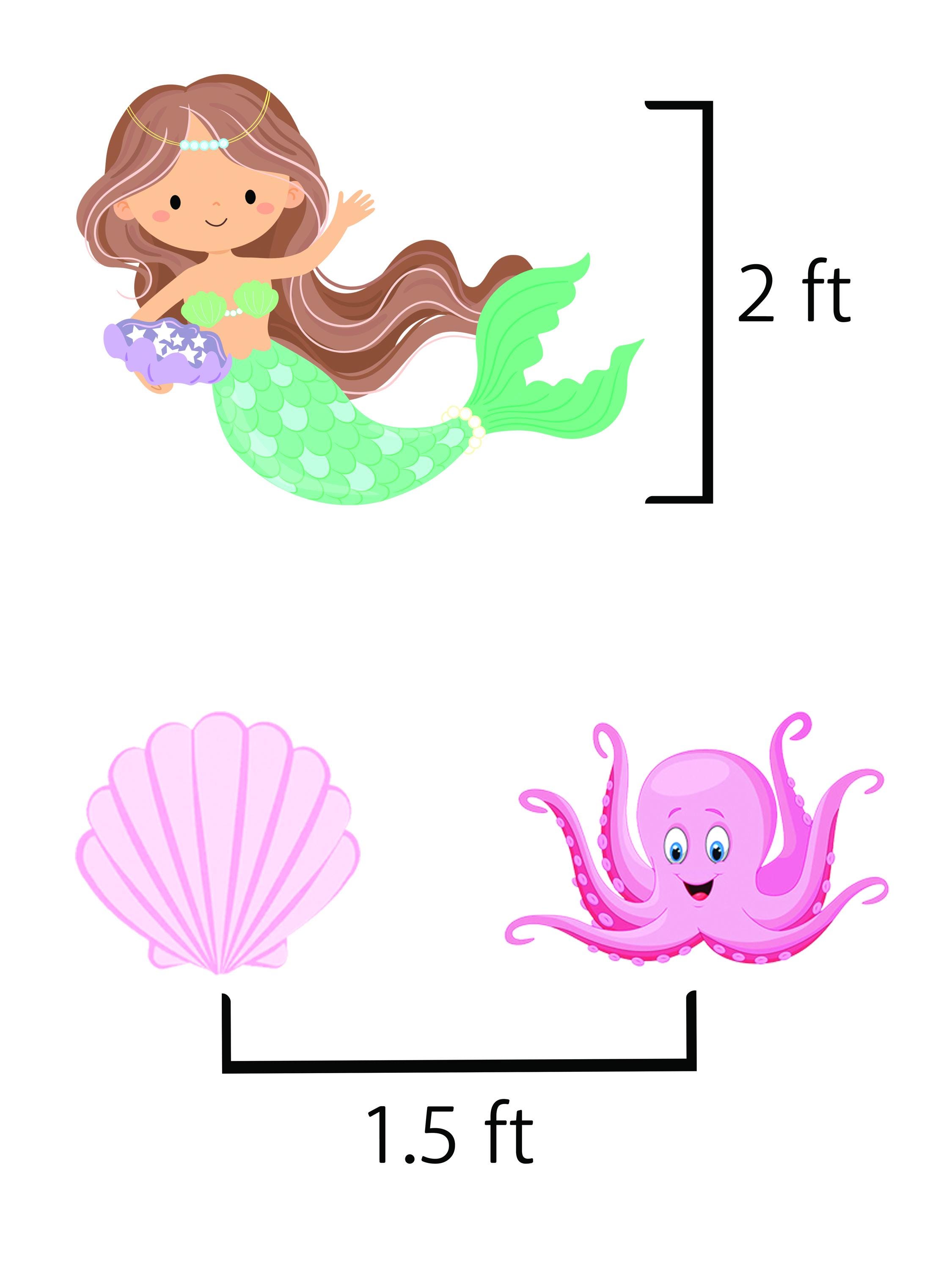 10 Decorazioni Da Appendere A Sirena Per Feste A Tema Sottomarino – In Carta Multicolore – Per Compleanni Di Bambine E Baby Shower