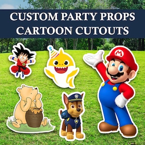 Custom Cutouts,  Character Cutouts, Cartoon cutouts or any character from movie or tv, Personalized Cutouts