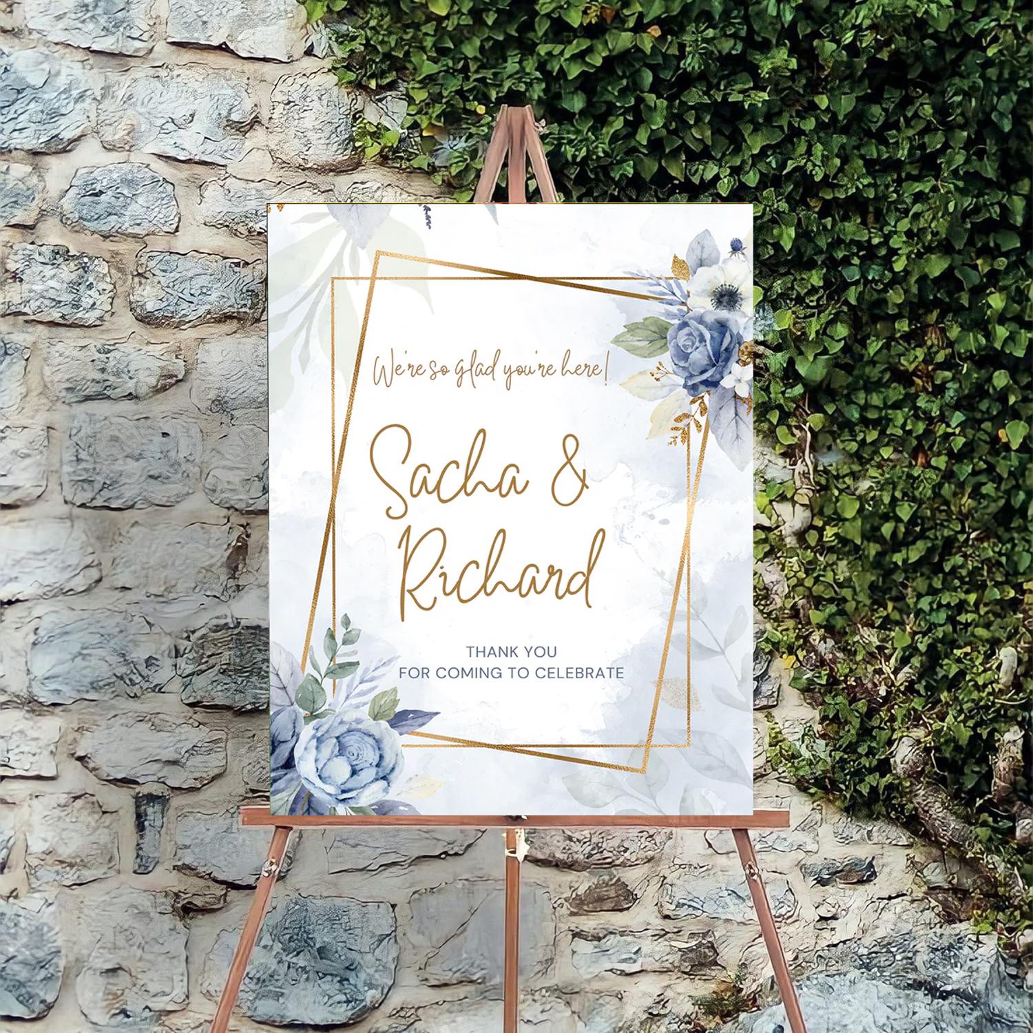 Welcome To Our Engagement Sign & Indian Ring Ceremony Easel Signage...