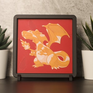 Relive your Pokémon Adventure: 3D picture of Pokémon Red Blue Yellow gift idea for Nintendo collectors