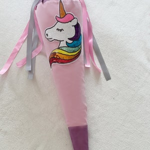 Cartable en tissu Licorne l Licorne fait main pour la rentrée scolaire pour les débutants