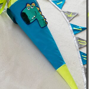 Cartable en tissu Dino l Dinosaur fait main pour la rentrée scolaire pour les débutants