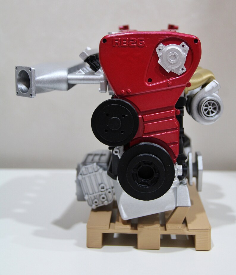 Nissan RB26 DETT Engine Model Scale 1/4 Nissan Skyline GTR Engine 3D ...