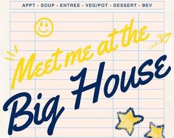 University of Michigan Wolverines Guest Check Digital Download | Ann Arbor Dorm Wall Art | Cute College Print Girls Room & Game Day Decor