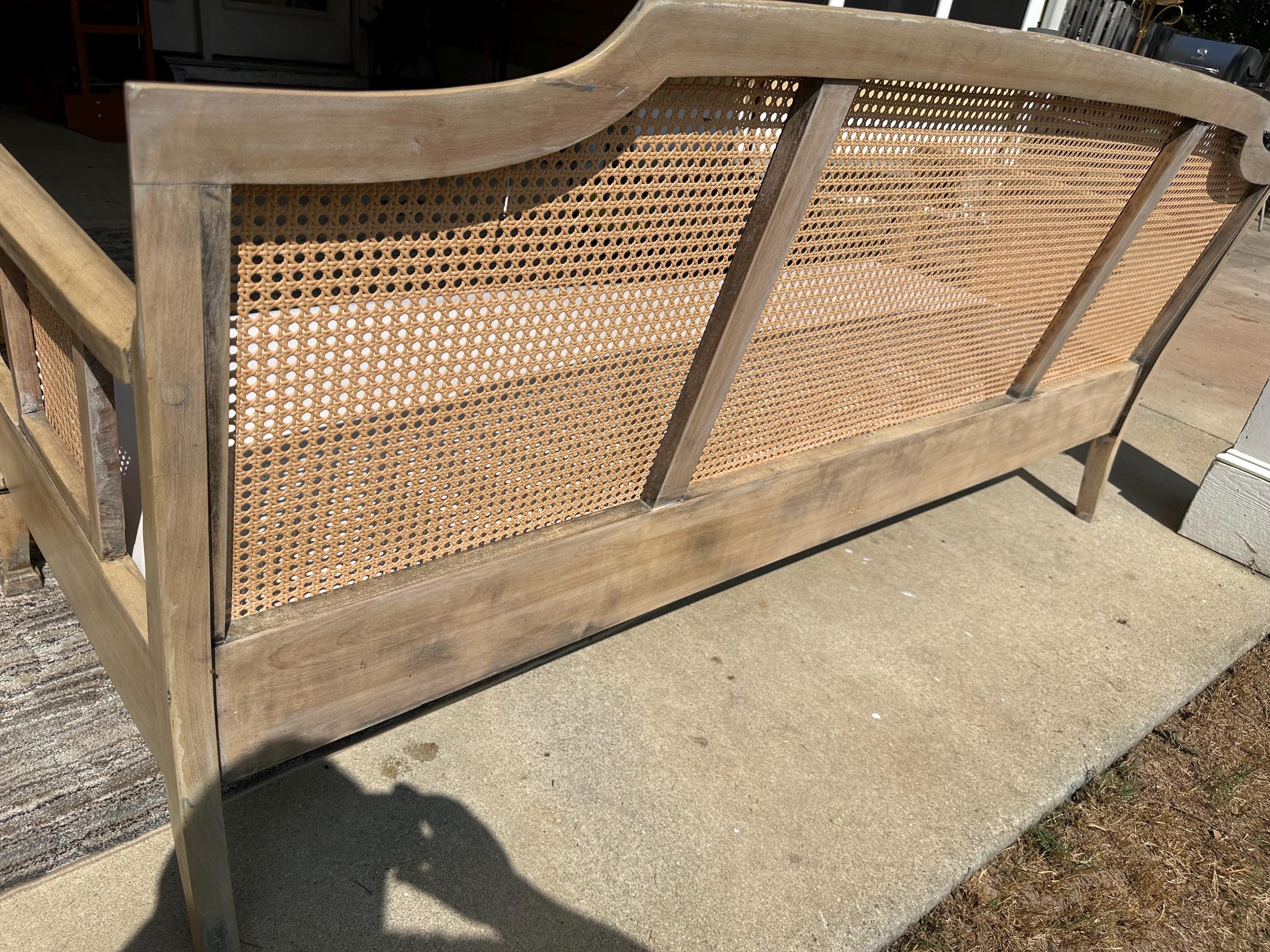 Refinished Luxury French Style Rattan Bench/couch - Etsy