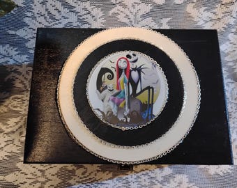 0235B Jack & Sally  Christmas themed box
