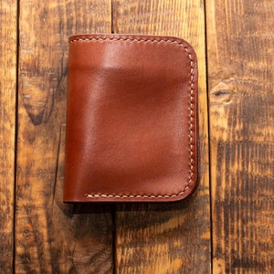 Mini Carteira Biker Carteira de Couro Carteira Bifold Carteira de Couro Biker - S