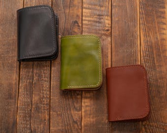 Leather Medium Wallet Biker Rider Wallet American Medium Wallet Biker Wallet with Ring for Chain or Strap Travel Western Purse