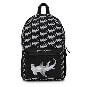 Backpack, Hammerhead Shark Design, Personalized