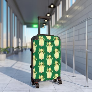 Travel Luggage, Giant Malaysian Leaf Insect on Green Design, American, Personalizable