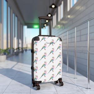 Kleine reiskoffers, Rainbow Roller Bird-ontwerp, Canadees, personaliseerbaar