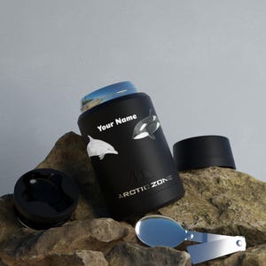 Titan Copper Insulated Food Storage, Bottlenose Dolphin and Killer Whale Design, Personalized image 2