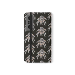 Flip Cases, Mexican Tarantula Spider On Black Design