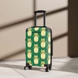 Kleine reisbagage, gigantisch Maleisisch bladinsect op groen ontwerp, Amerikaans, personaliseerbaar