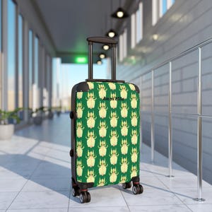 Kleine reiskoffers, reuzenbladinsect op groen ontwerp, Canadees, personaliseerbaar