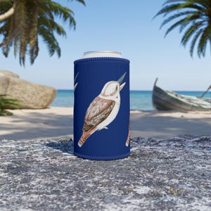 Blue Kookaburra Stubby Cooler, Regular Size